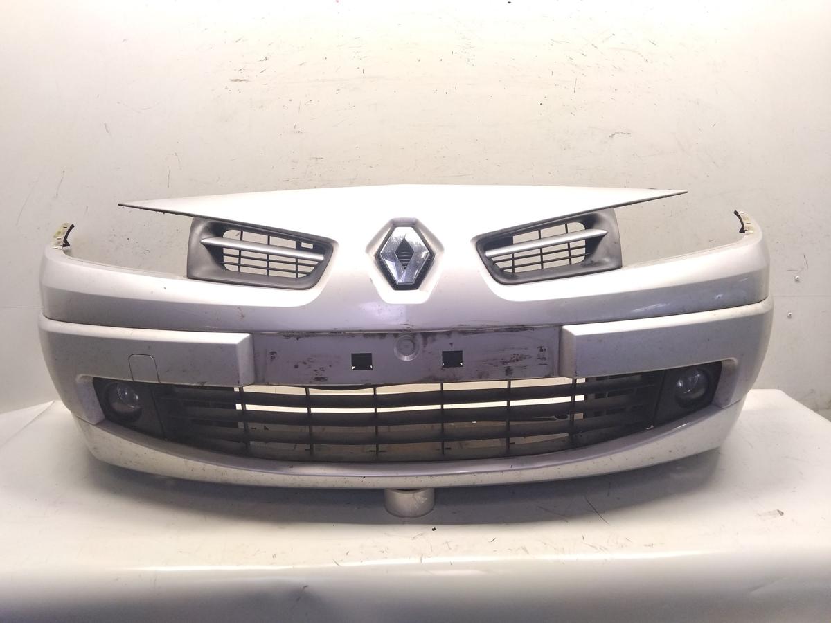 Renault Megane 2 original Sto&szlig;f&auml;nger Sto&szlig;stange vorn TED69 Platingrau NSW BJ2009