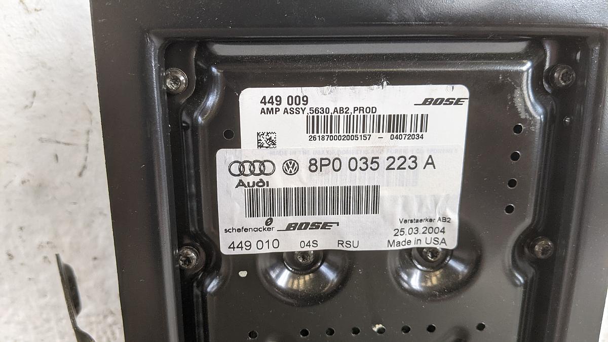 Audi A3 8P Bose Steuergerät Verstärker Soundsystem