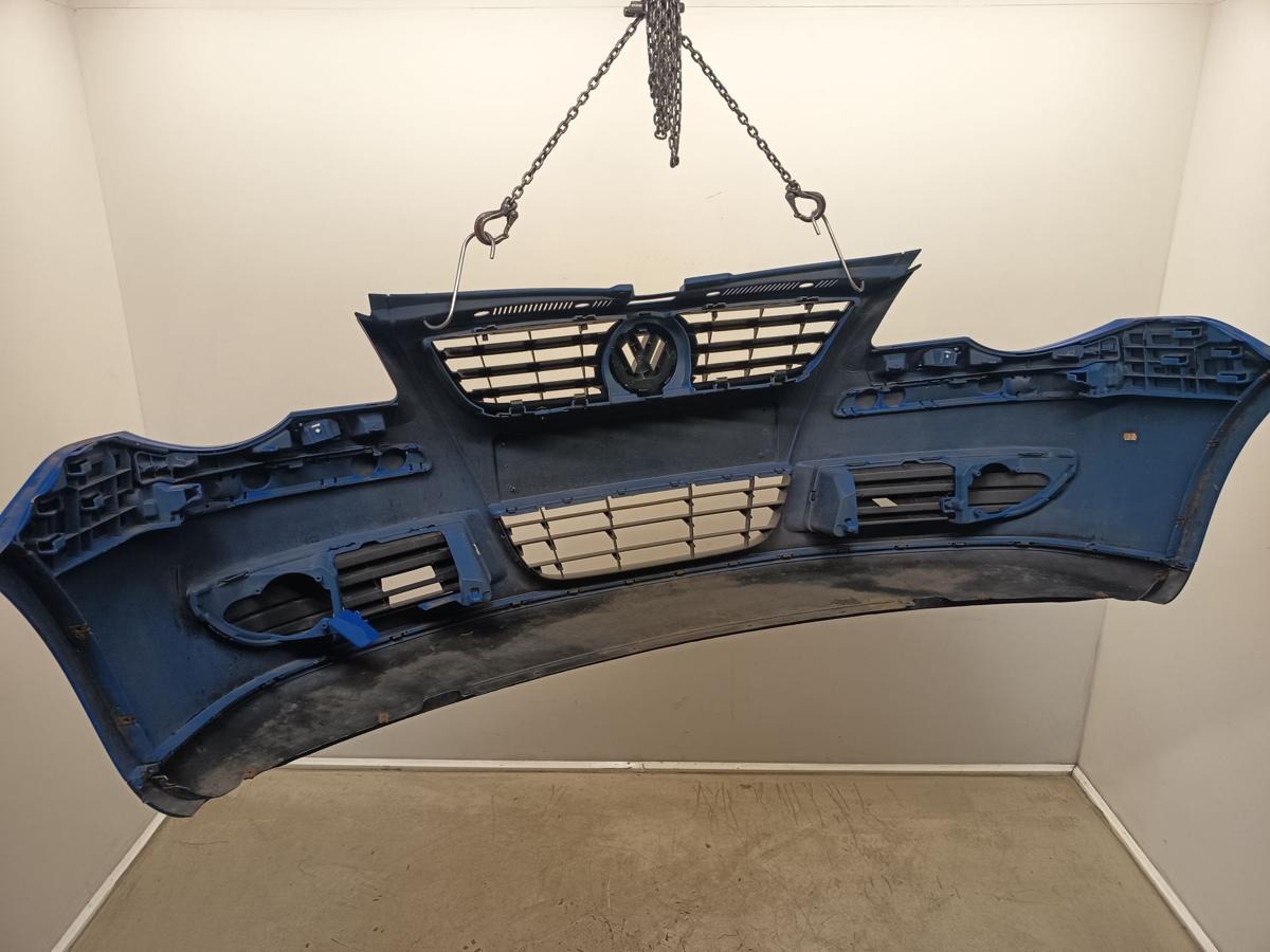 VW Polo 9N3 original Sto&szlig;stange F&auml;nger vorn Front A5F Summer Blue Bj 2006