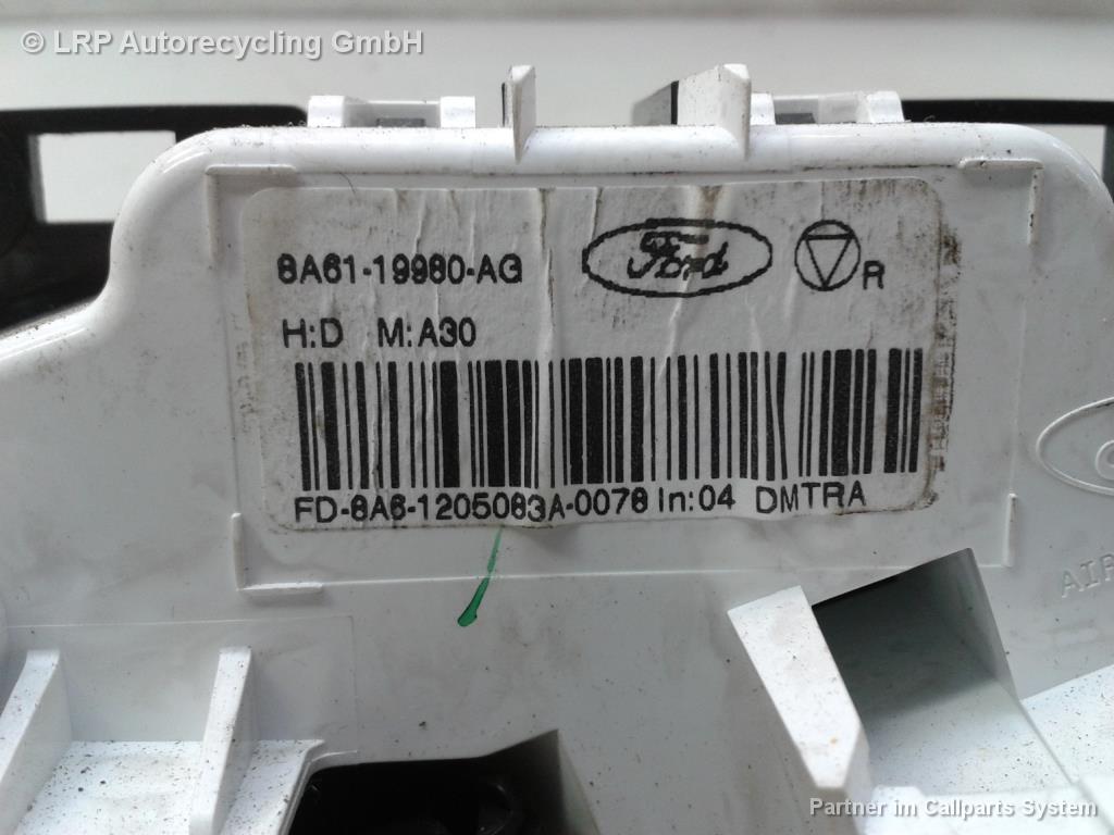 Ford Fiesta 6 JA8 Heizungsregulierung Klimabedienteil 8A6119960AG BJ2012