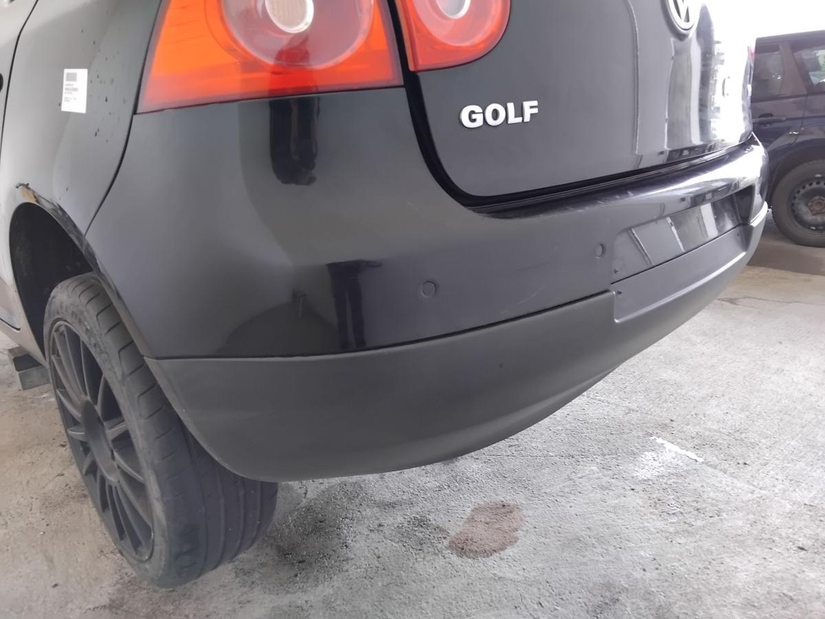 VW Golf 5 1K original Stossf&auml;nger hinten Flie&szlig;heck f&uuml;r PDC BJ2007 L041 brillantschwarz