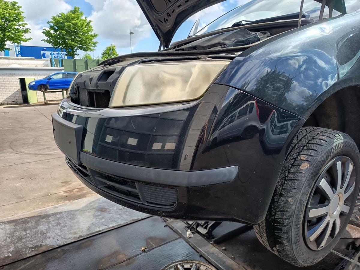 Skoda Fabia 6Y original Sto&szlig;stange F&auml;nger vorn Front F9R Black Magic Bj 2004