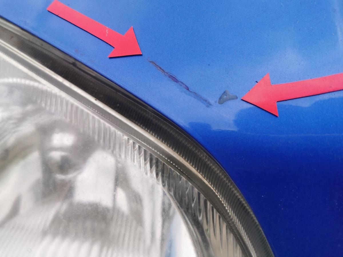 Daihatsu Cuore 251 Haube Motorhaube Klappe Deckel Bonnet vorn B51 Blue Perl Met