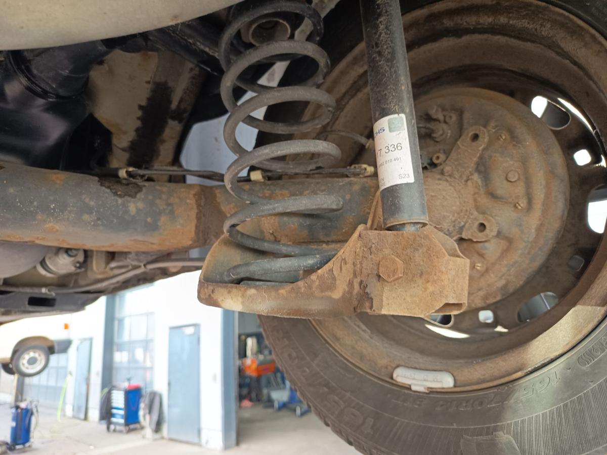 VW Polo 9N3 original Hinterachse Tr&auml;ger trommelgebremst 159tkm Bj 2007
