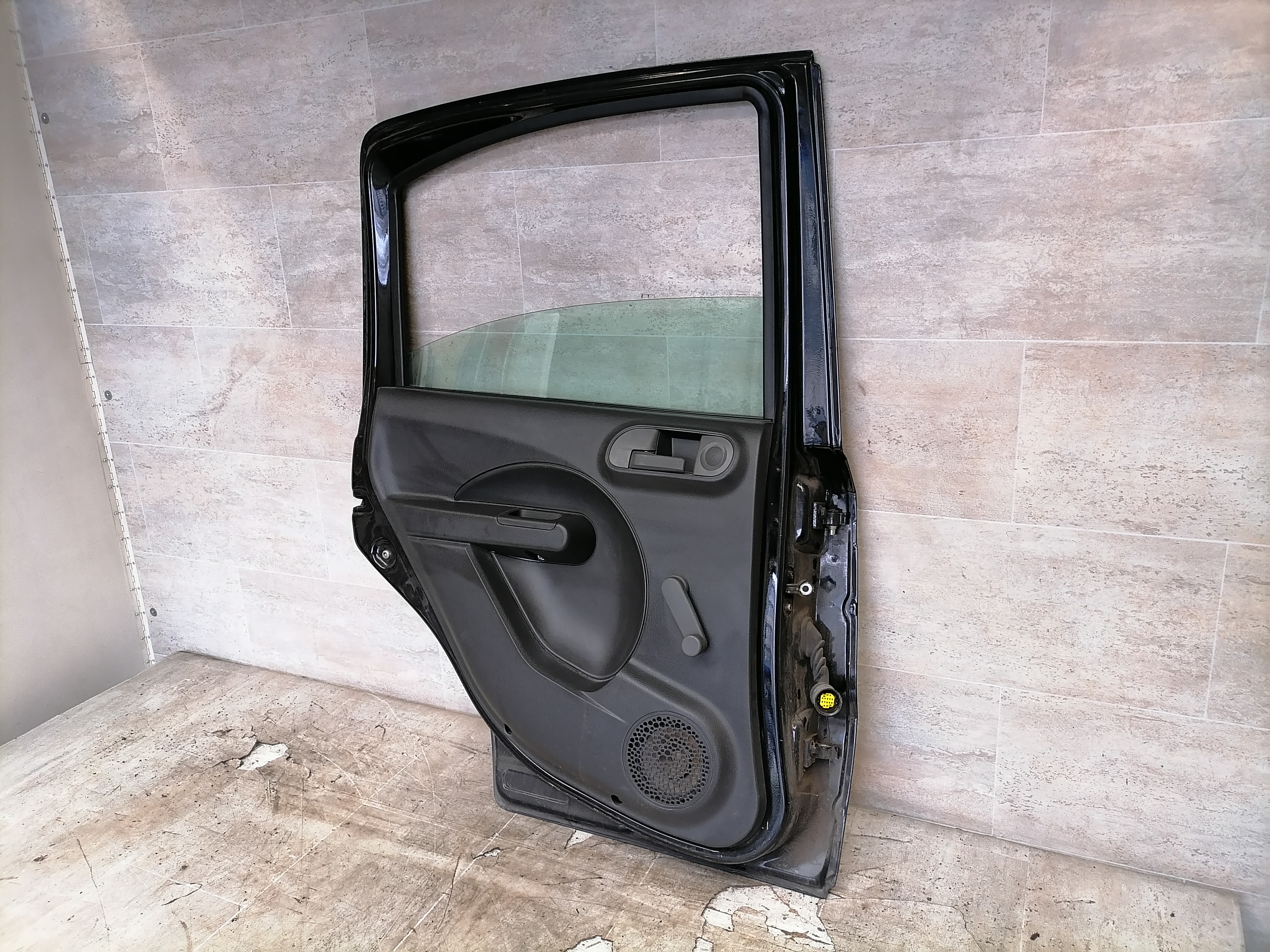 Fiat Panda 169 BJ 2007 Tür hinten links Schwarz 03-12