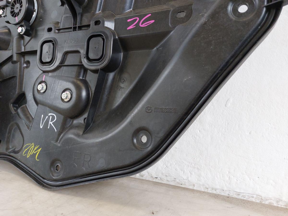 Mazda 2 Typ DJ Fensterheber vorn rechts Motor und Mechanik auf Grundplatte