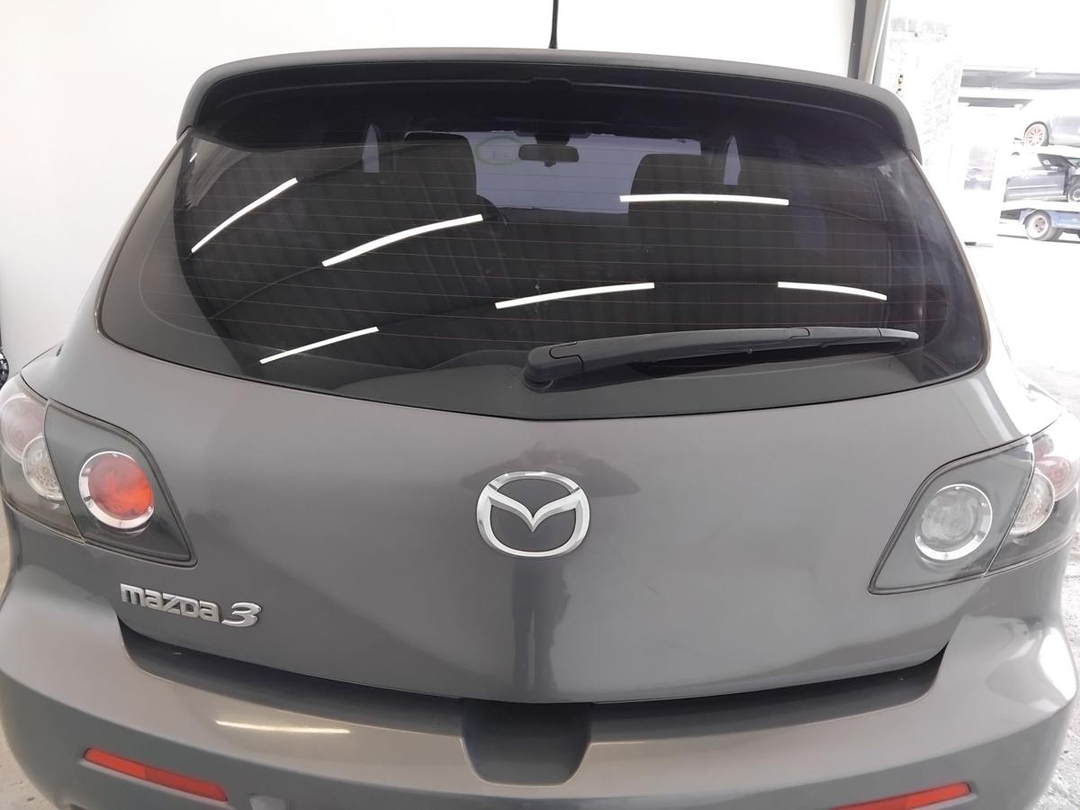 Mazda 3 BK Heckklappe graumetallic 5t&uuml;rig Flie&szlig;heck mit Scheibe BJ2008 Facelift