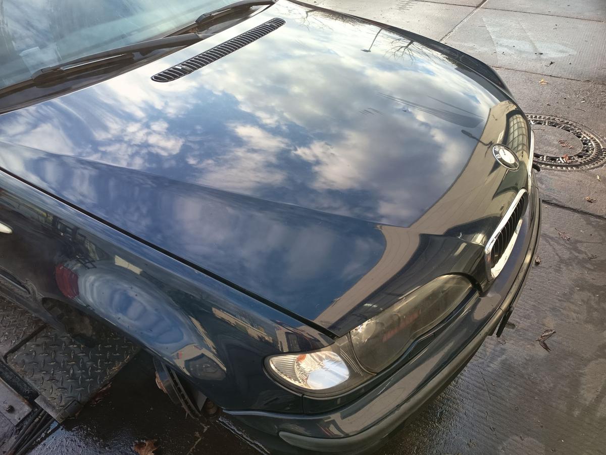 BMW E46 original Motorhaube Klappe Deckel vorn Front 317/5 Orientblau Bj 2005