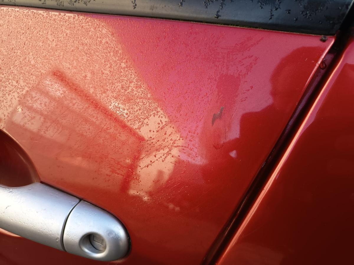 Renault Modus original T&uuml;r vorne links TEB76 Red of Fire Baujahr 2005