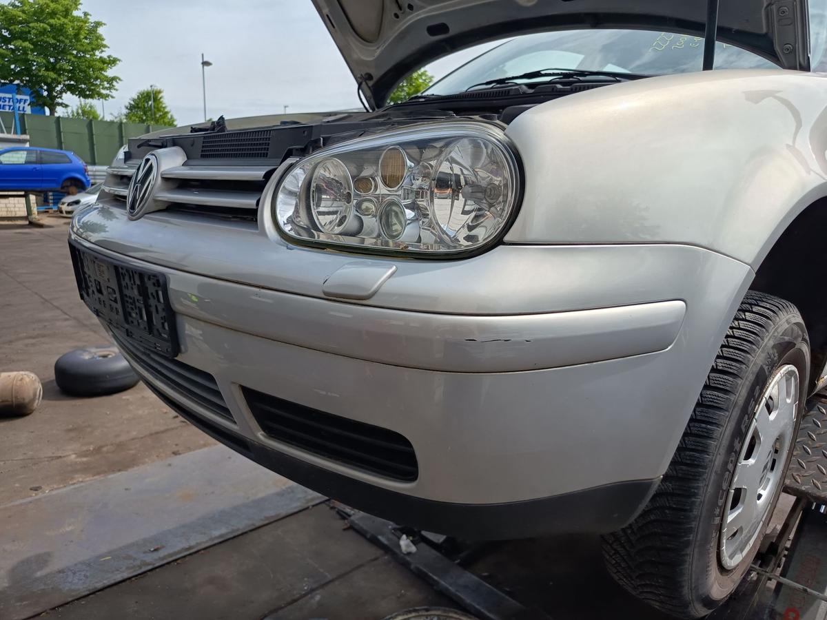 VW Golf IV original Sto&szlig;stange F&auml;nger vorn Front B7Z Satinsilber Bj 1998