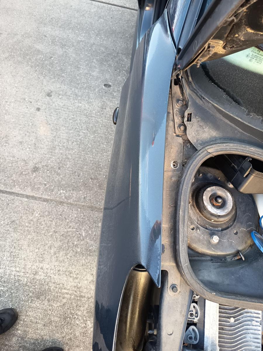 Peugeot 206+ orig Kotfl&uuml;gel rechts KTG Grau Hurricane Bj 2009