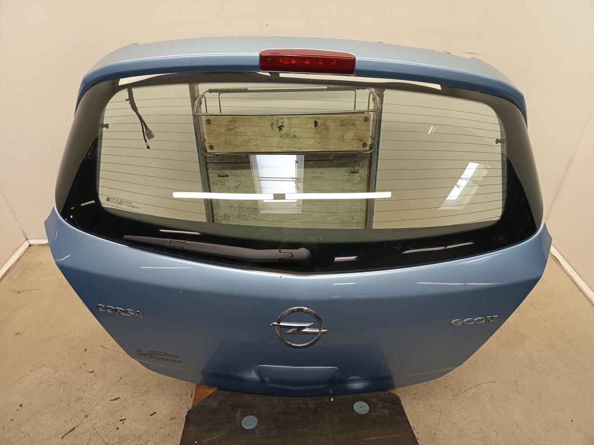 Opel Corsa D original Heckklappe mit Scheibe 5 TRG Z22R Crinan Blue Bj 2013