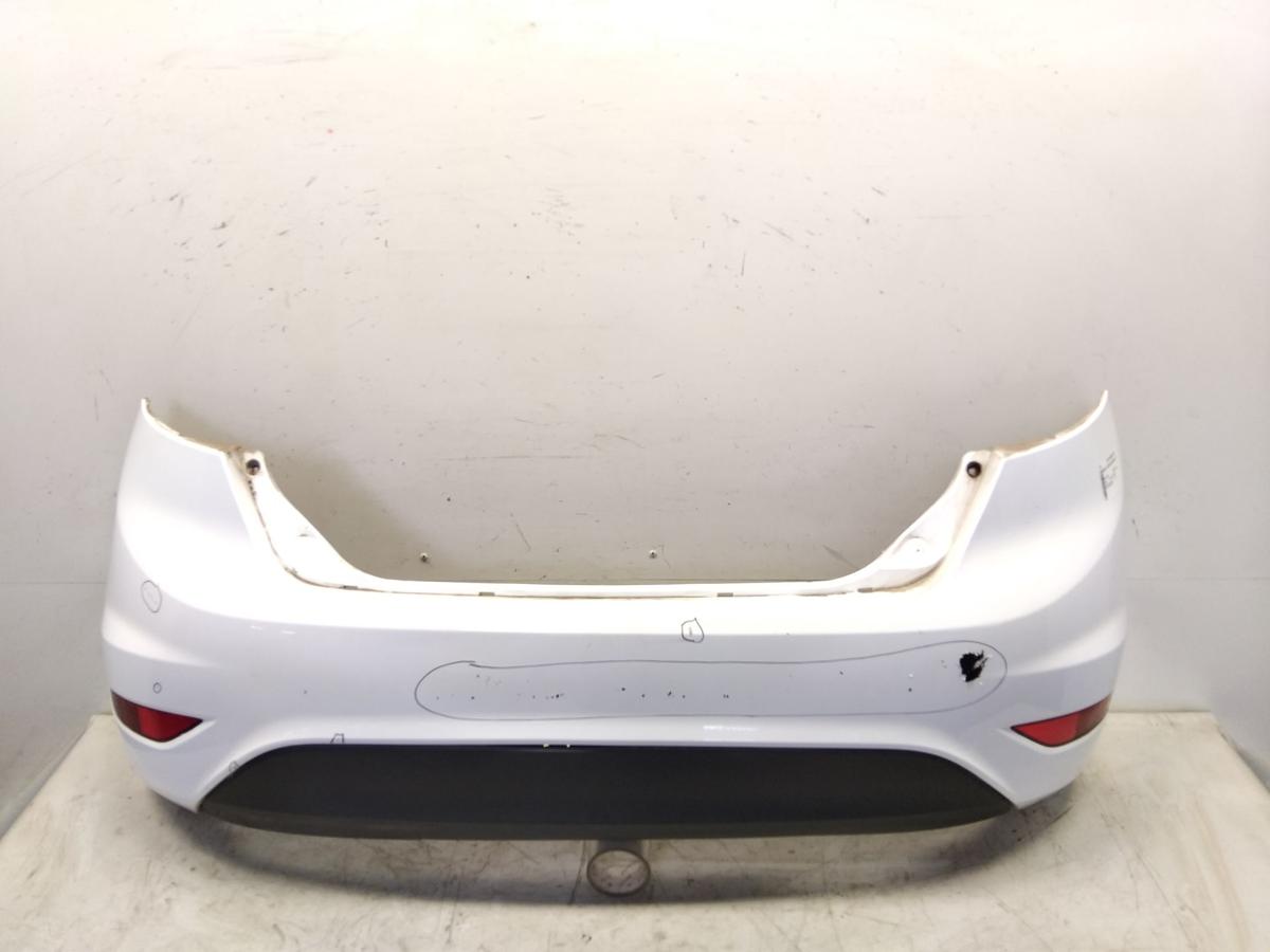 Ford Fiesta JA8 original Sto&szlig;f&auml;nger Sto&szlig;stange hinten H9 Frost Wei&szlig; BJ2010