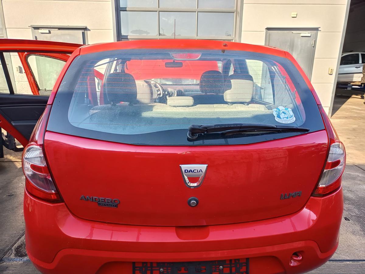 Dacia Sandero 1 BS original Heckklappe mit Scheibe OV21D Red Passion Bj 2009