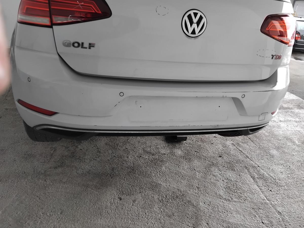 VW Golf 7 Facelift orig.Stoßfänger Stoßstange hinten PDC Fließheck BJ2017 LB9Z White Silver