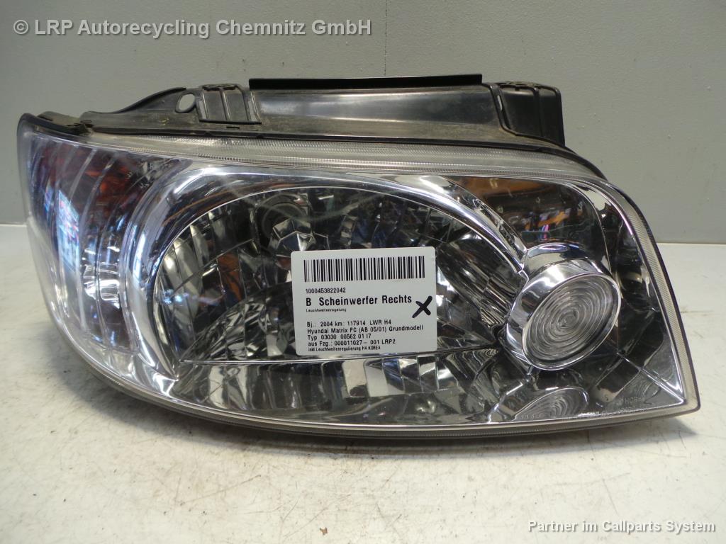 Hyundai Matrix Bj 2004 Scheinwerfer vorn rechts Lampe