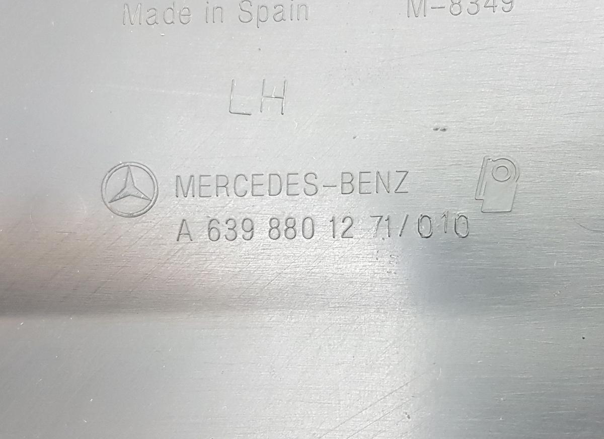 Mercedes Vito 639 Stoßstangenecke hinten links A6398801271 in schwarz Bj2005