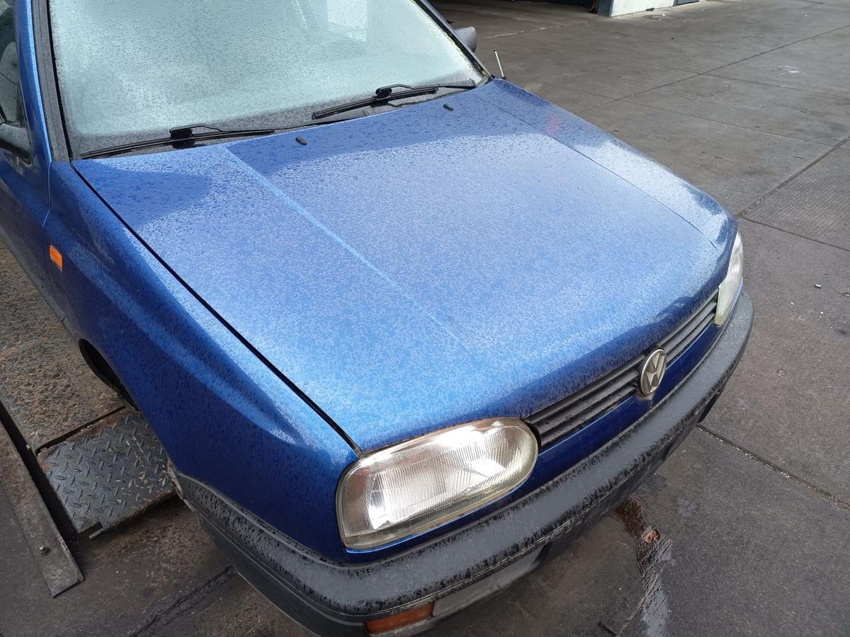 VW Golf III original Motorhaube Deckel vorne LP5U Bright Blue Baujahr 1993