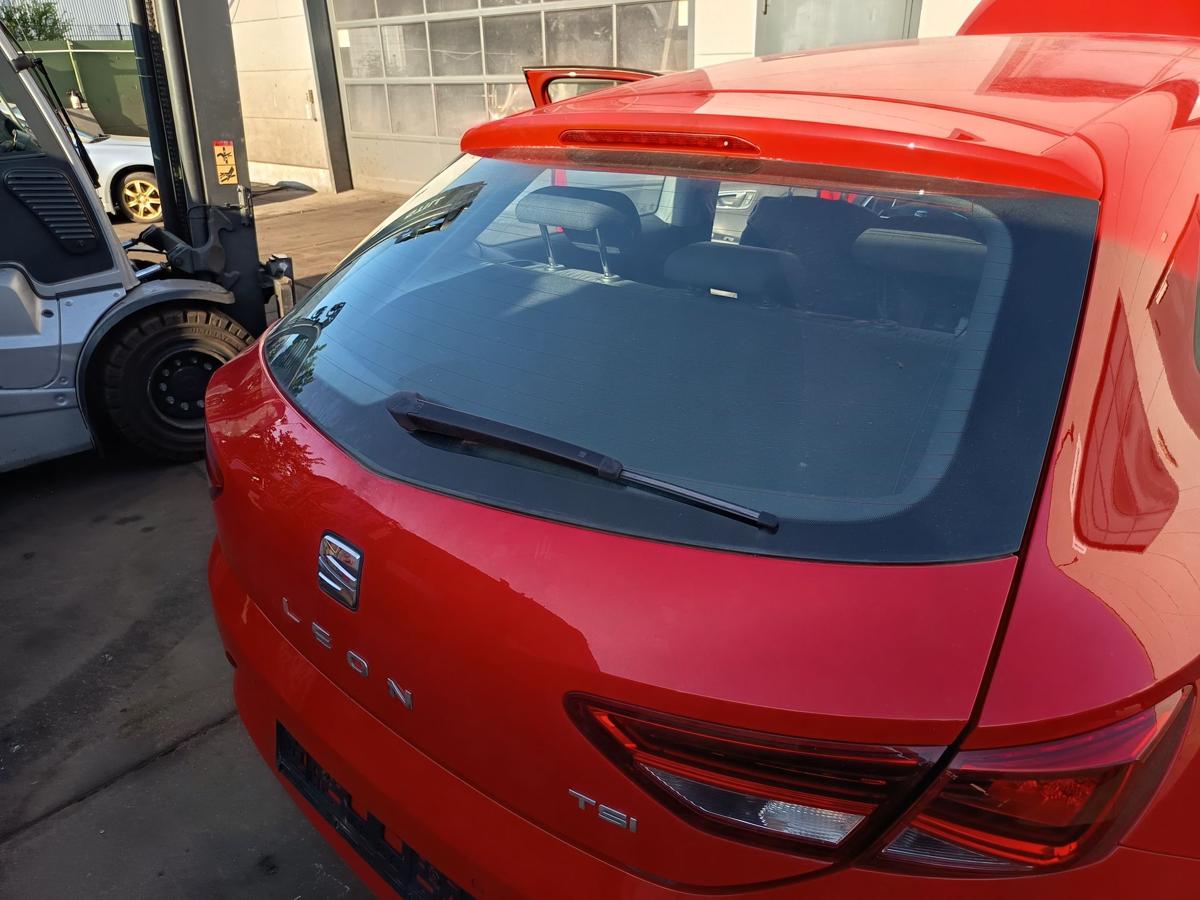 Seat Leon III Limousine original Heckklappe mit Scheibe S3H Purrot Bj2014