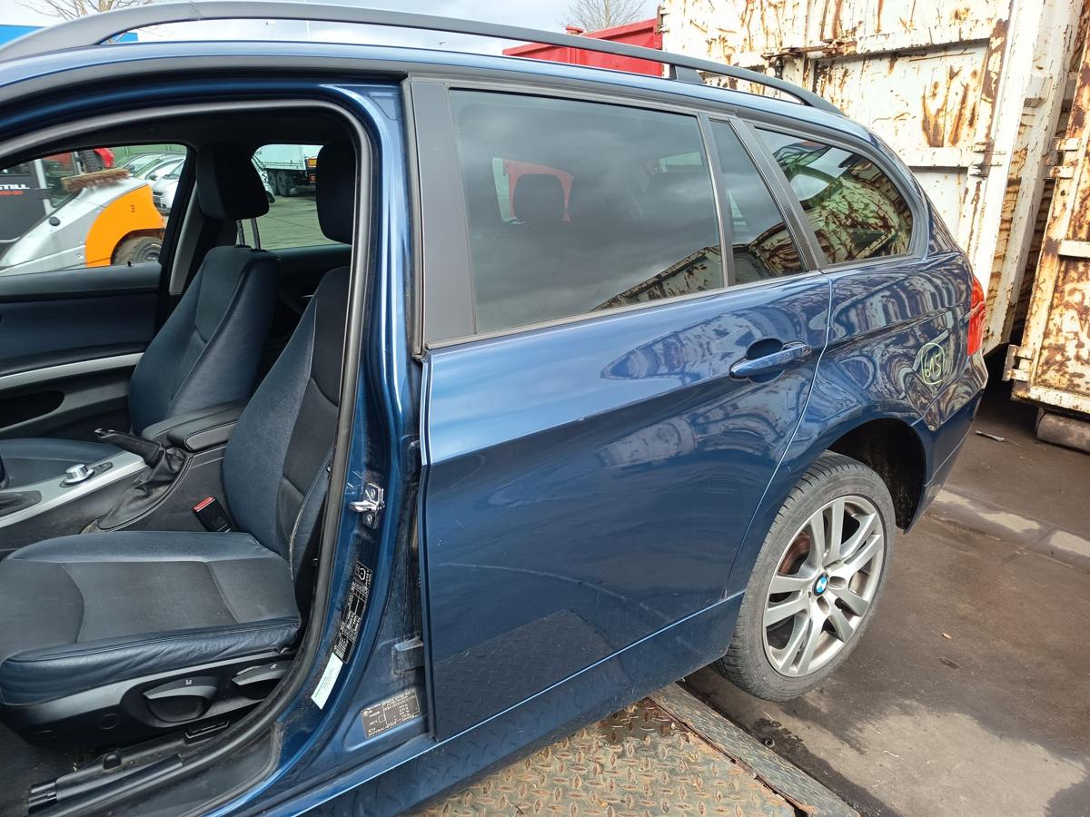 BMW 3er E91 Touring original T&uuml;r hinten links Fond Roh Rost A07 Mysticblau Bj 06