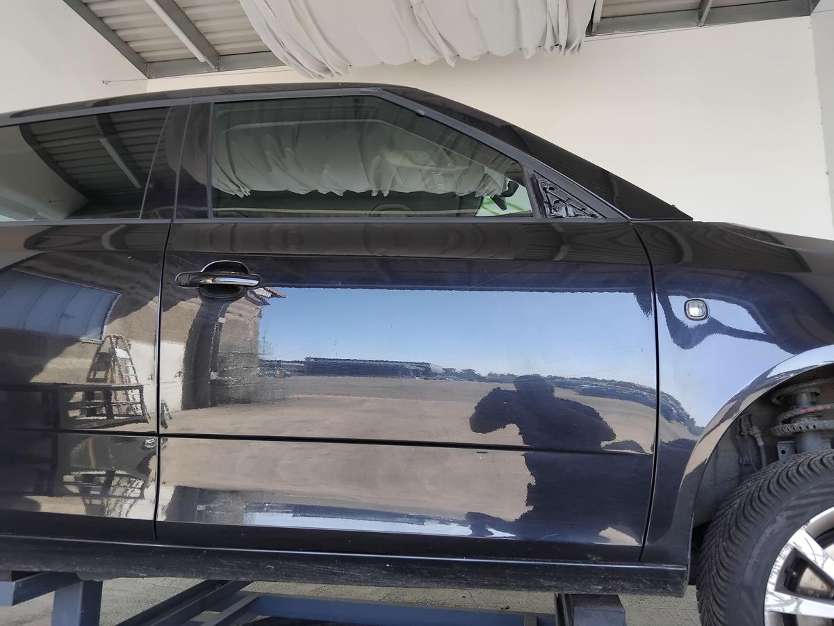 Skoda Fabia 2 5J Facelift Tür vorn rechts Beifahrertür LF9R Blackmagic BJ2014