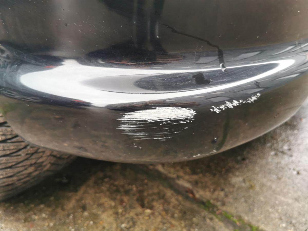 Peugeot 206 CC Stossf&auml;nger Stossstange Bumper hinten EXY Onyxschwarz KRATZER