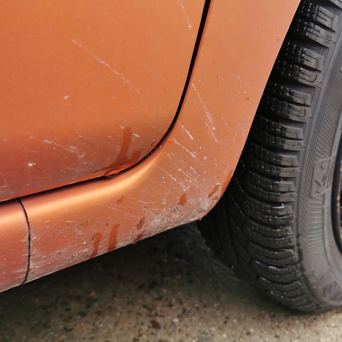 Fiat Panda 169 Kotflügel Fender Seitenwand vorn rechts 505 Arancio New Batik