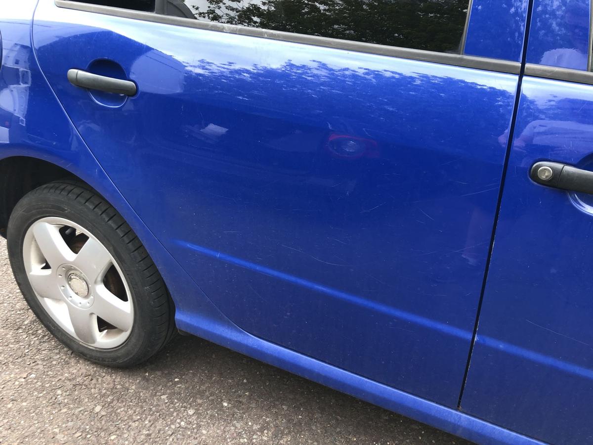 Skoda Fabia 6Y T&uuml;r hinten rechts Fondt&uuml;r im Rohbau 5 t&uuml;rer LF5K Dynamic Blau