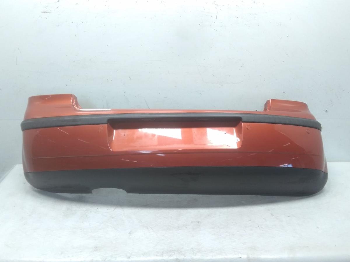 VW Polo 9N3 orig. Stoßstange Stoßfänger hinten PDC copperorangemet. LA2W BJ2006