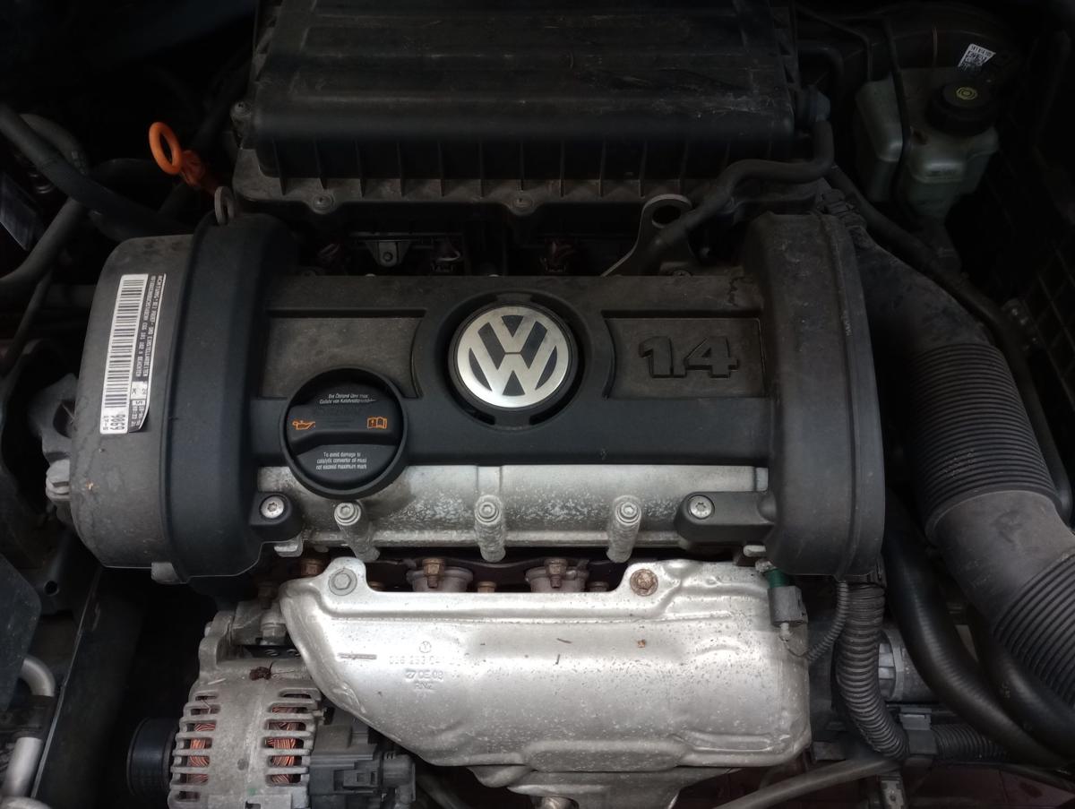 VW Golf VI original Motor ohne Anbauteile CGGA 1,4l 59kW Benzin 88tkm Bj 2008