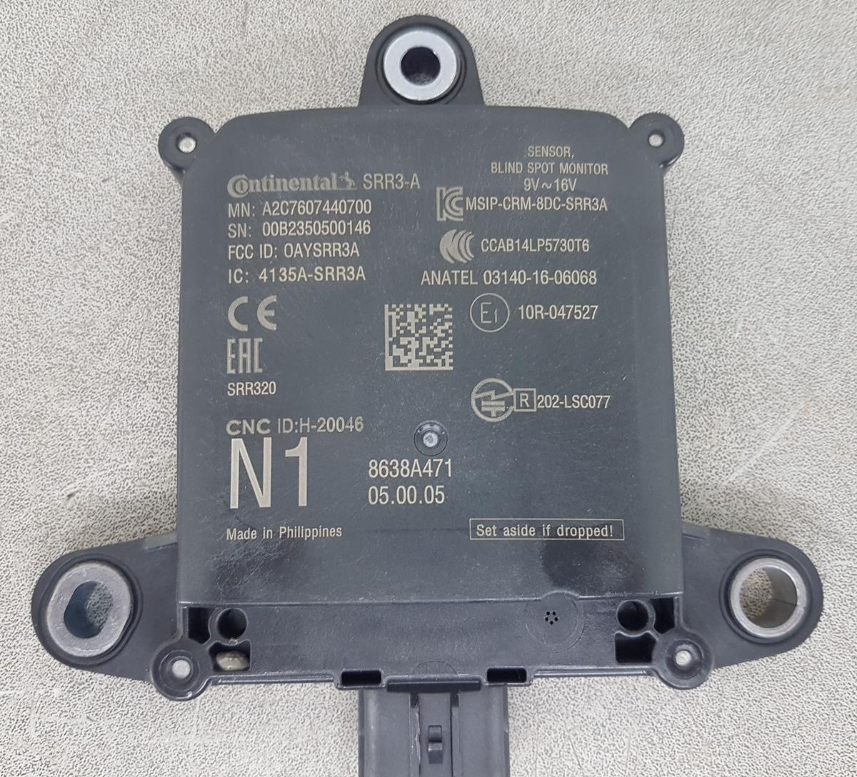 Mitsubishi Eclipse Cross Steuerger&auml;t Toter Winkel Bj2023 Radarsensor 8638A471