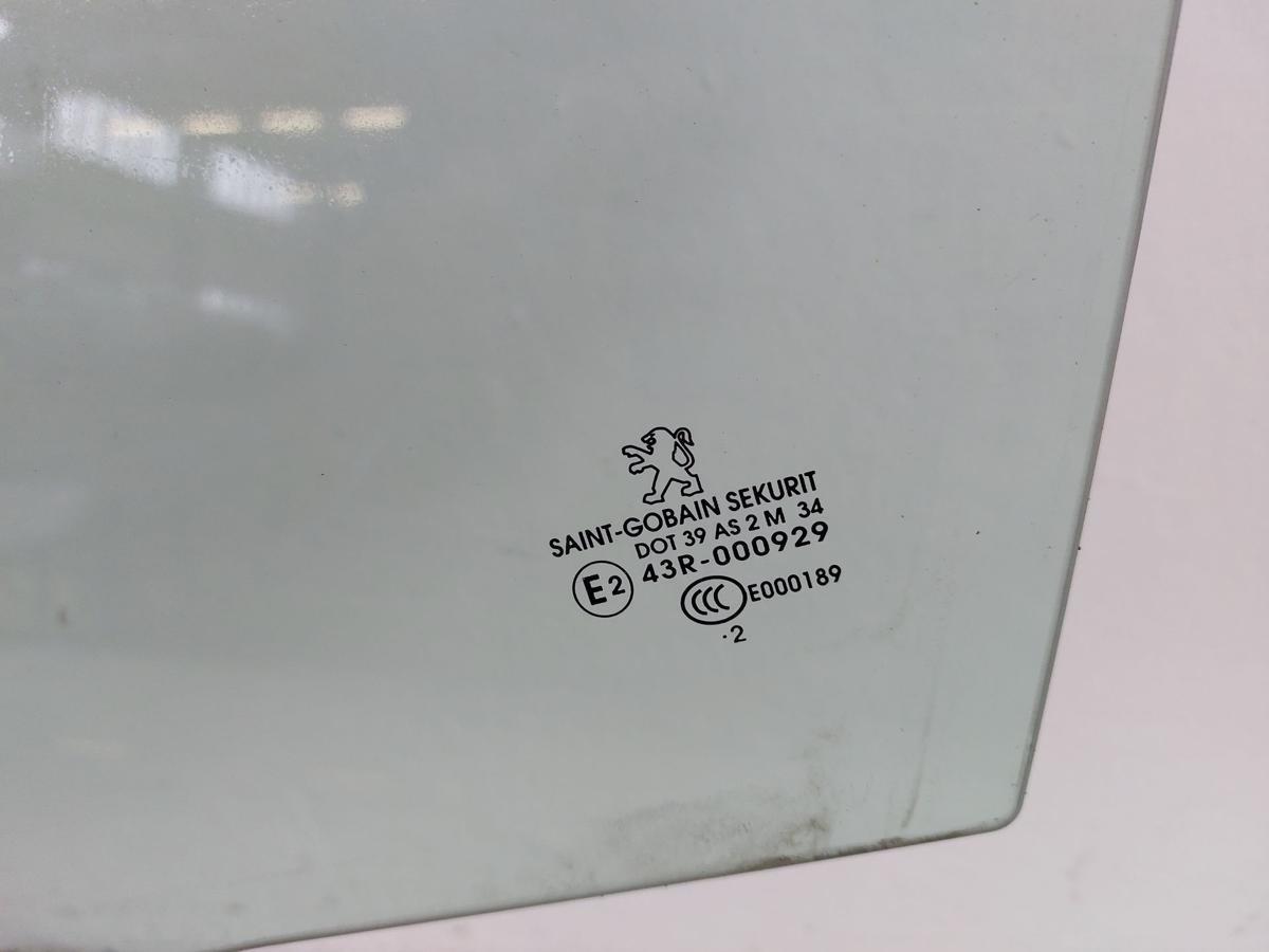 Peugeot 3008 I Typ 0U T&uuml;rscheibe vorn links Seitenscheibe Fahrert&uuml;r Colorglas