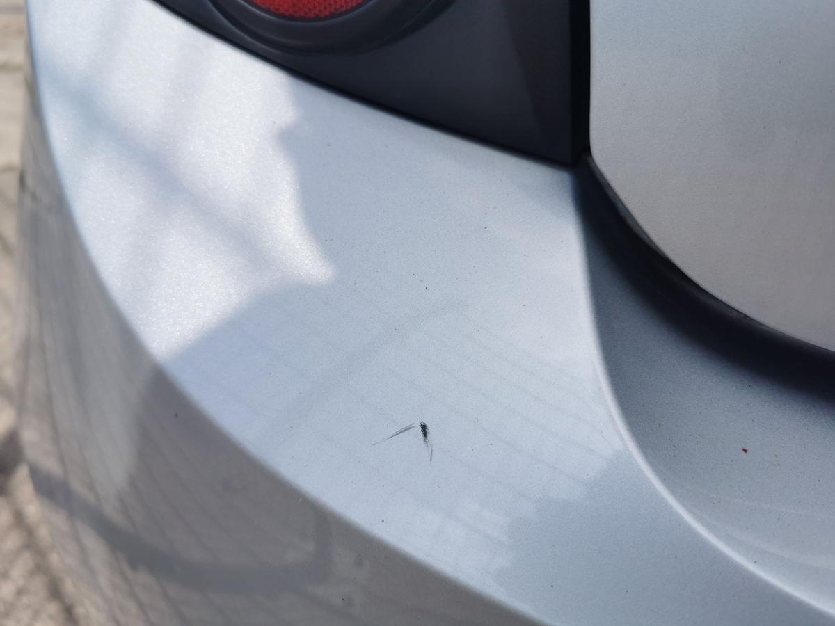 Chevrolet Aveo T300 Stossfänger stossstange Bumper hinten 5 Türer silber met