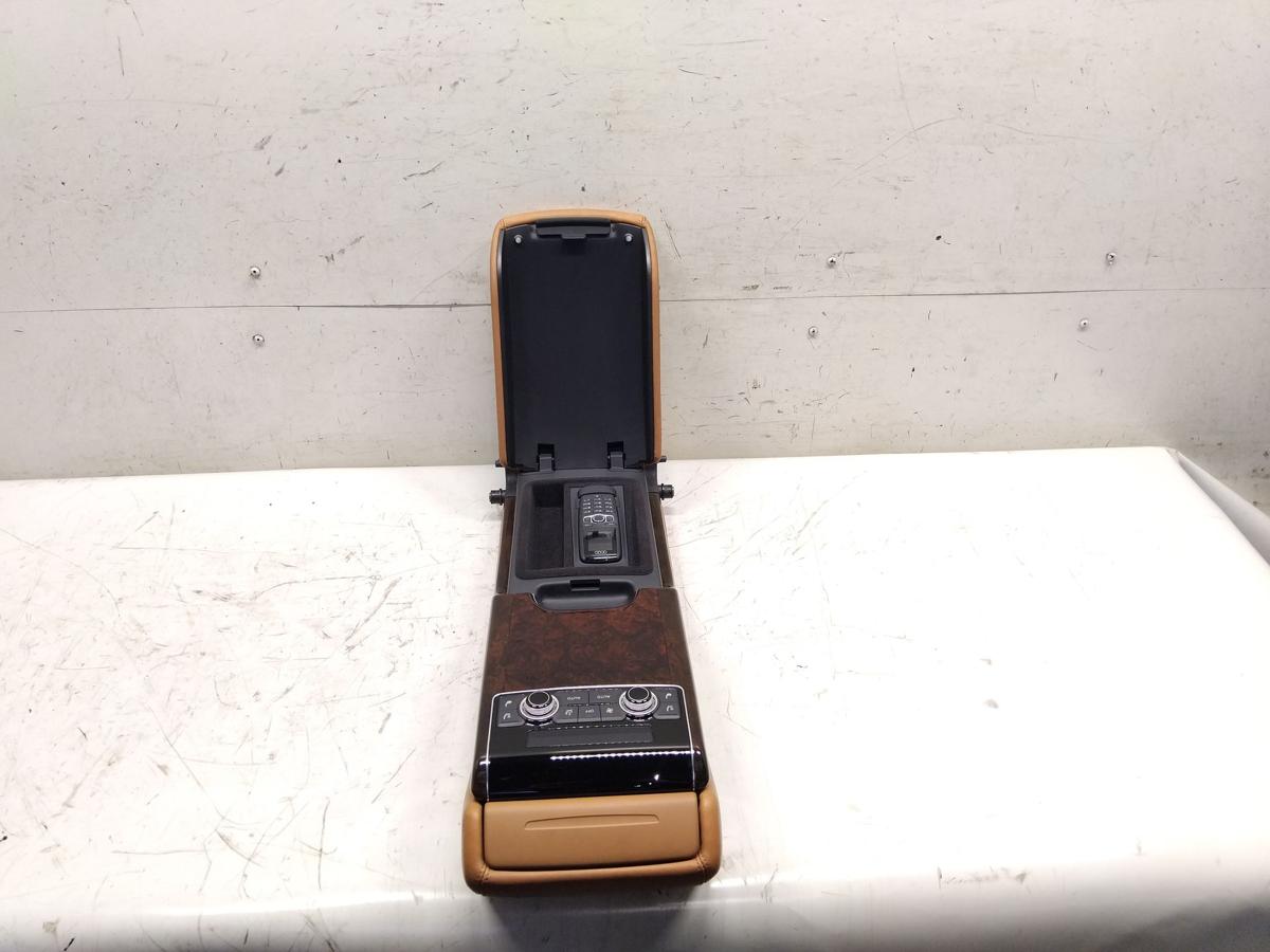 Audi A8 D4 4H Lang orig Armlehne hinten Leder muskatbraun inkl. Schalter BJ2015