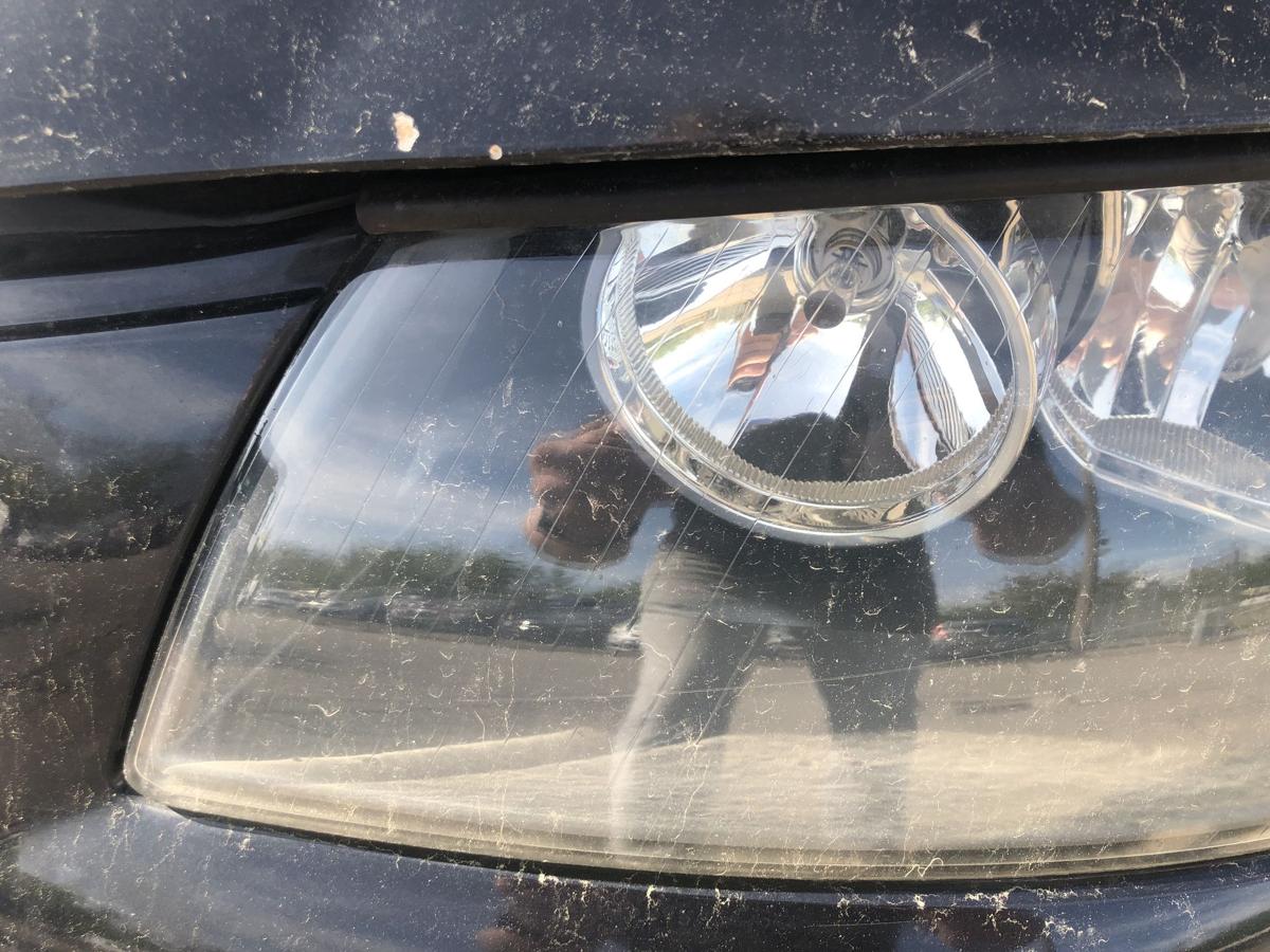 Audi A3 8P bis 2005 Scheinwerfer links Frontscheinwerfer Halogen leicht Tr&uuml;b