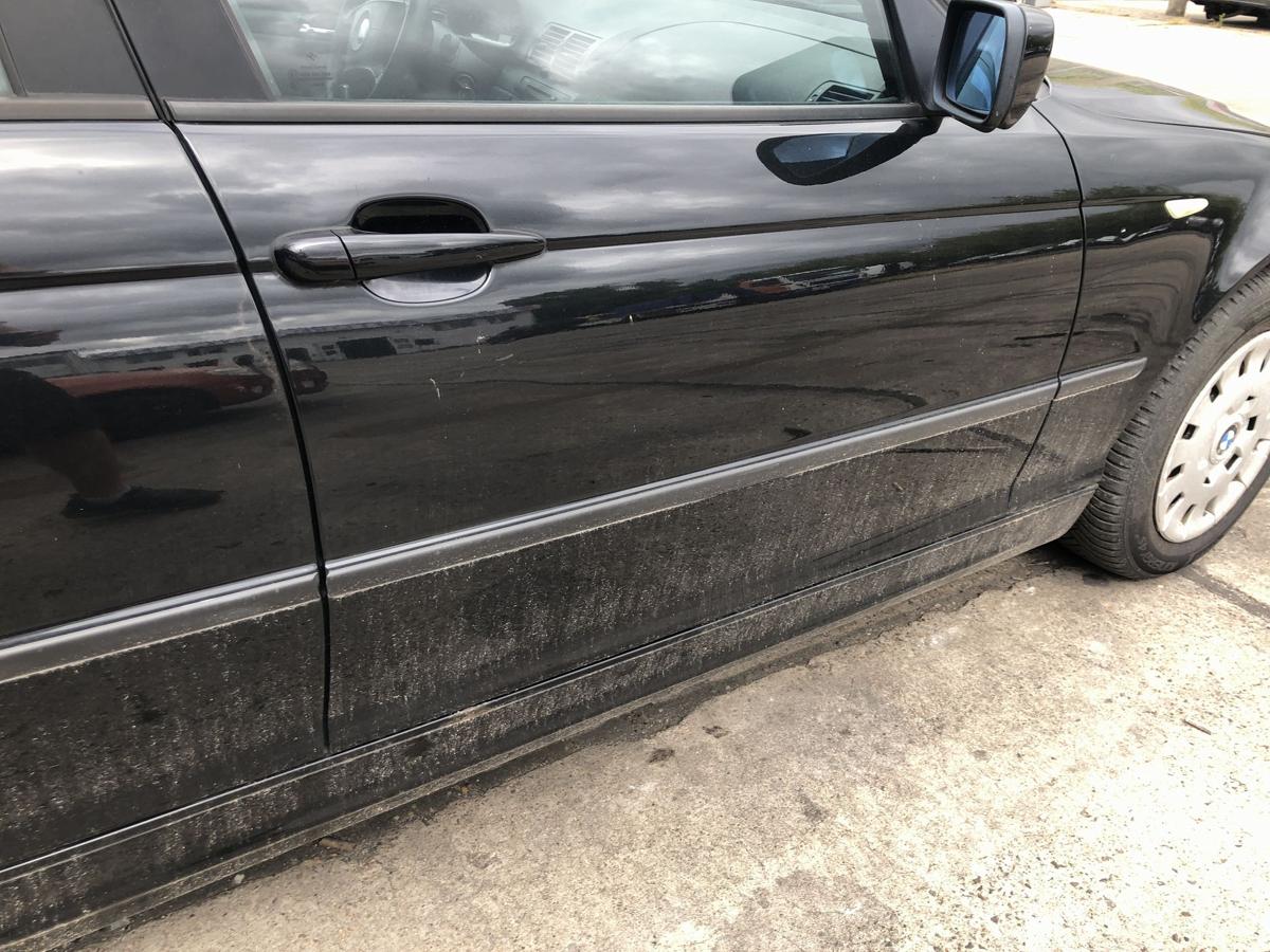 BMW 3er E46 Facelift T&uuml;r vorn rechts Beifahrert&uuml;r im Rohbau 475/9 Black Saphir