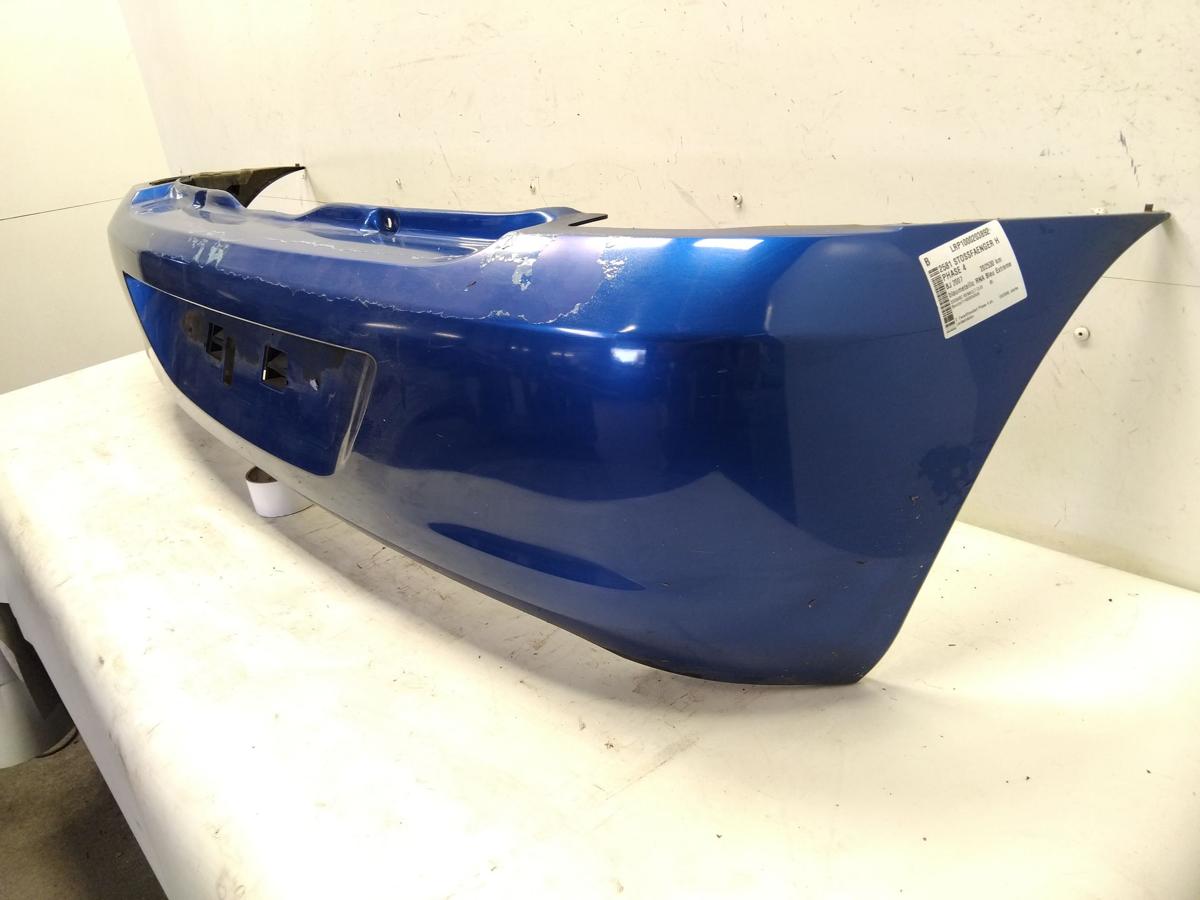 Renault Clio 2 Phase 4 original Sto&szlig;stange Sto&szlig;f&auml;nger hinten BJ2007 RNA Bleu Extreme Nacre