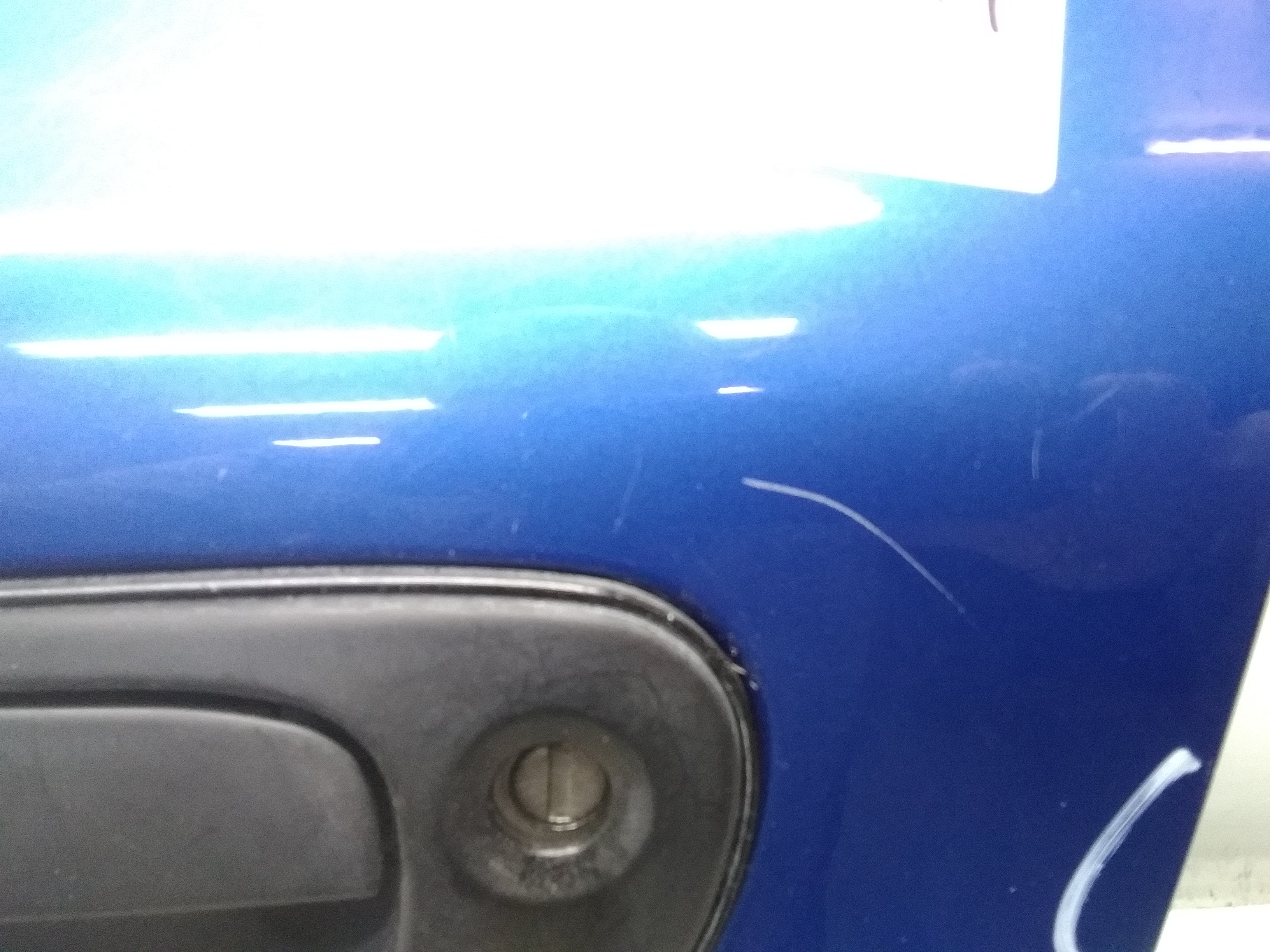 Subaru Impreza GC GF Bj.2000 Tür vorn links Fahrertür blaumet. 74F