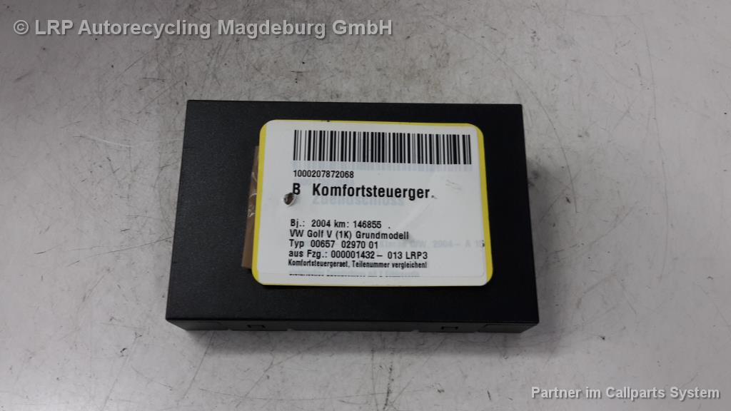 VW Golf 5 1K Bj.04 Komfortsteuergerät 1K0959433BL HELLA 5DK008583-17