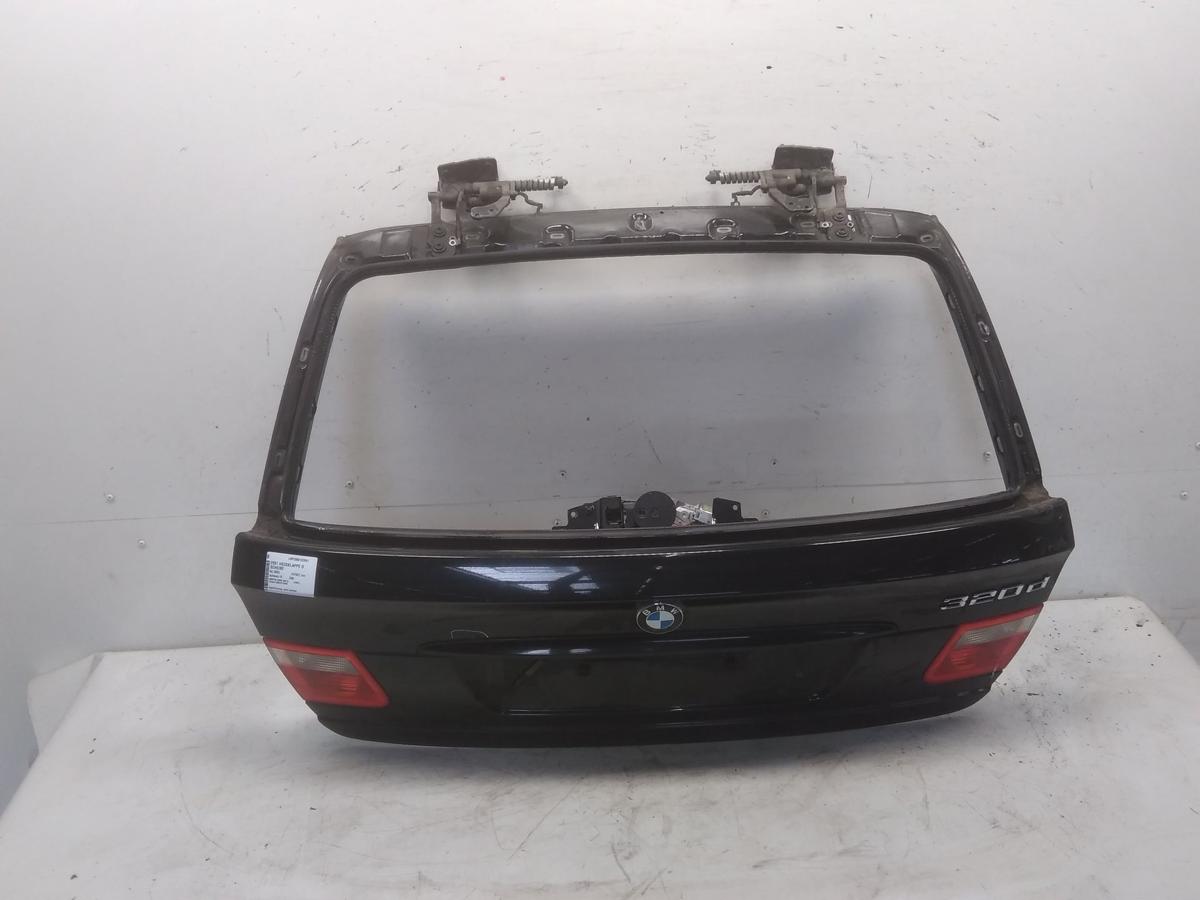 BMW E46 3er Touring Heckklappe schwarz II 668 Kombi ohne Scheibe BJ2003