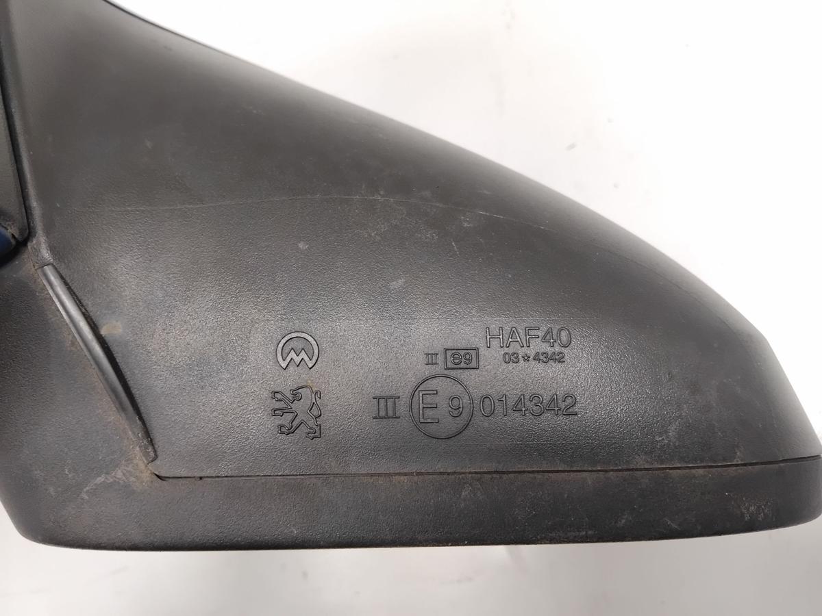 Peugeot 207 CC original Au&szlig;enspiegel links blaumetallic KMU blau neysha Bj.2009