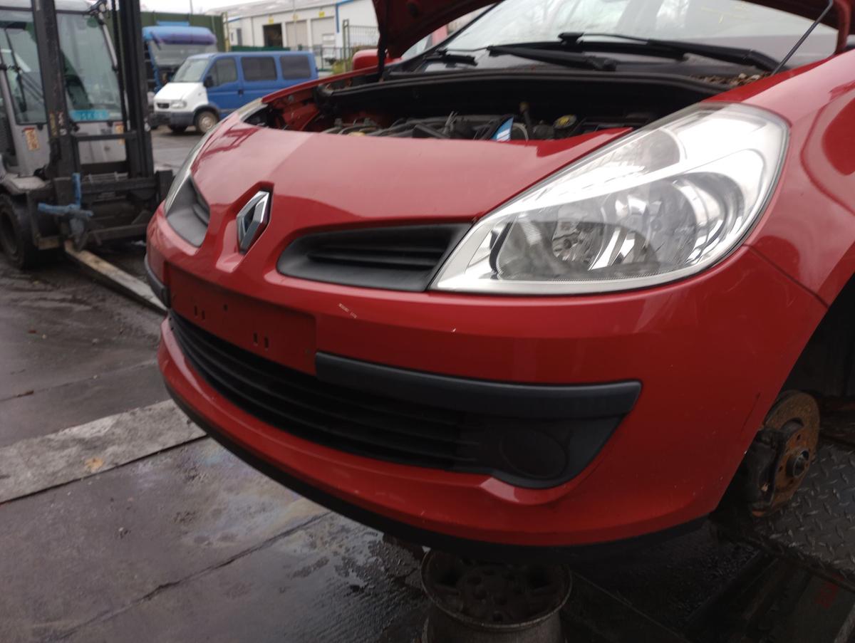 Renault Clio III orig Stoßstange Stossfänger vorn/Front Spanischrot 727 Bj 2006