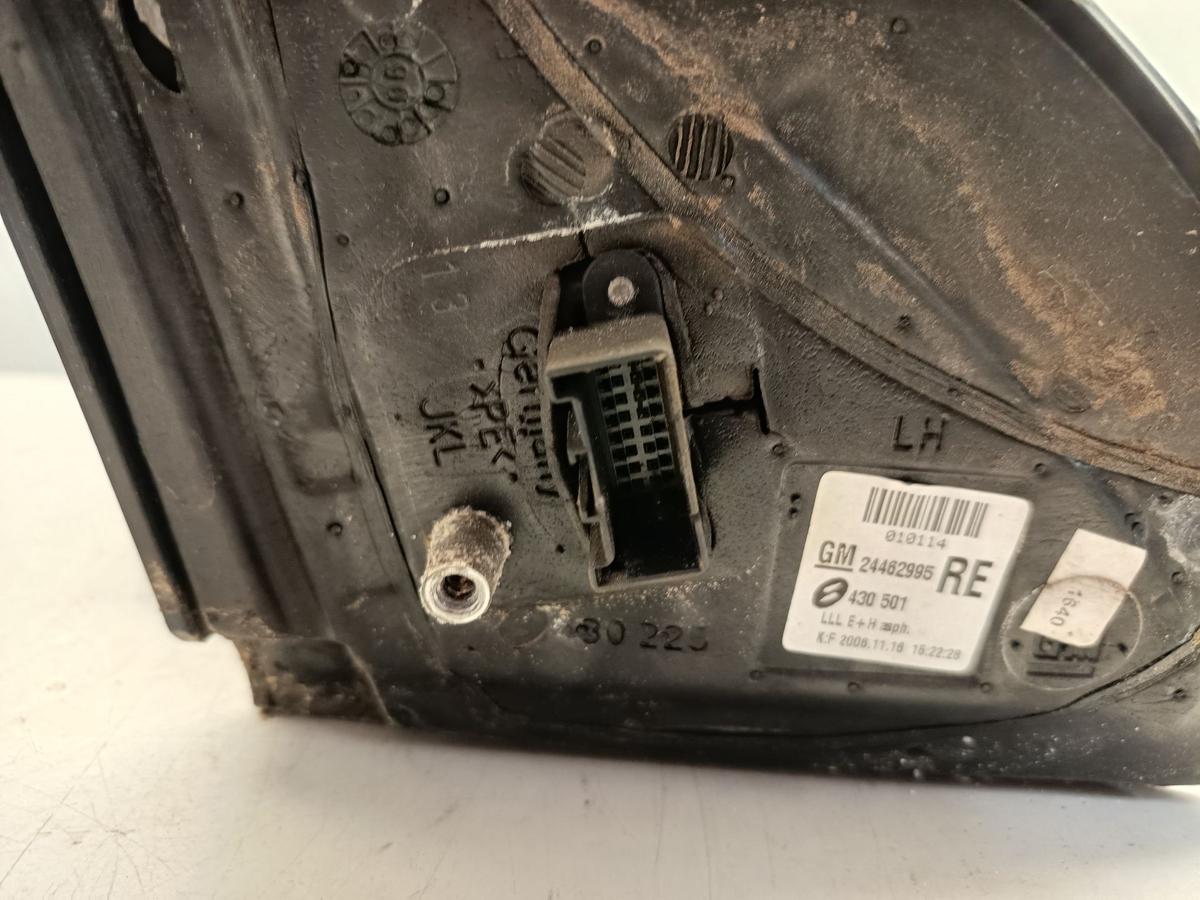 Opel Astra H original Au&szlig;enspiegel links elektrisch Z163 Lichtsilber Baujahr 07