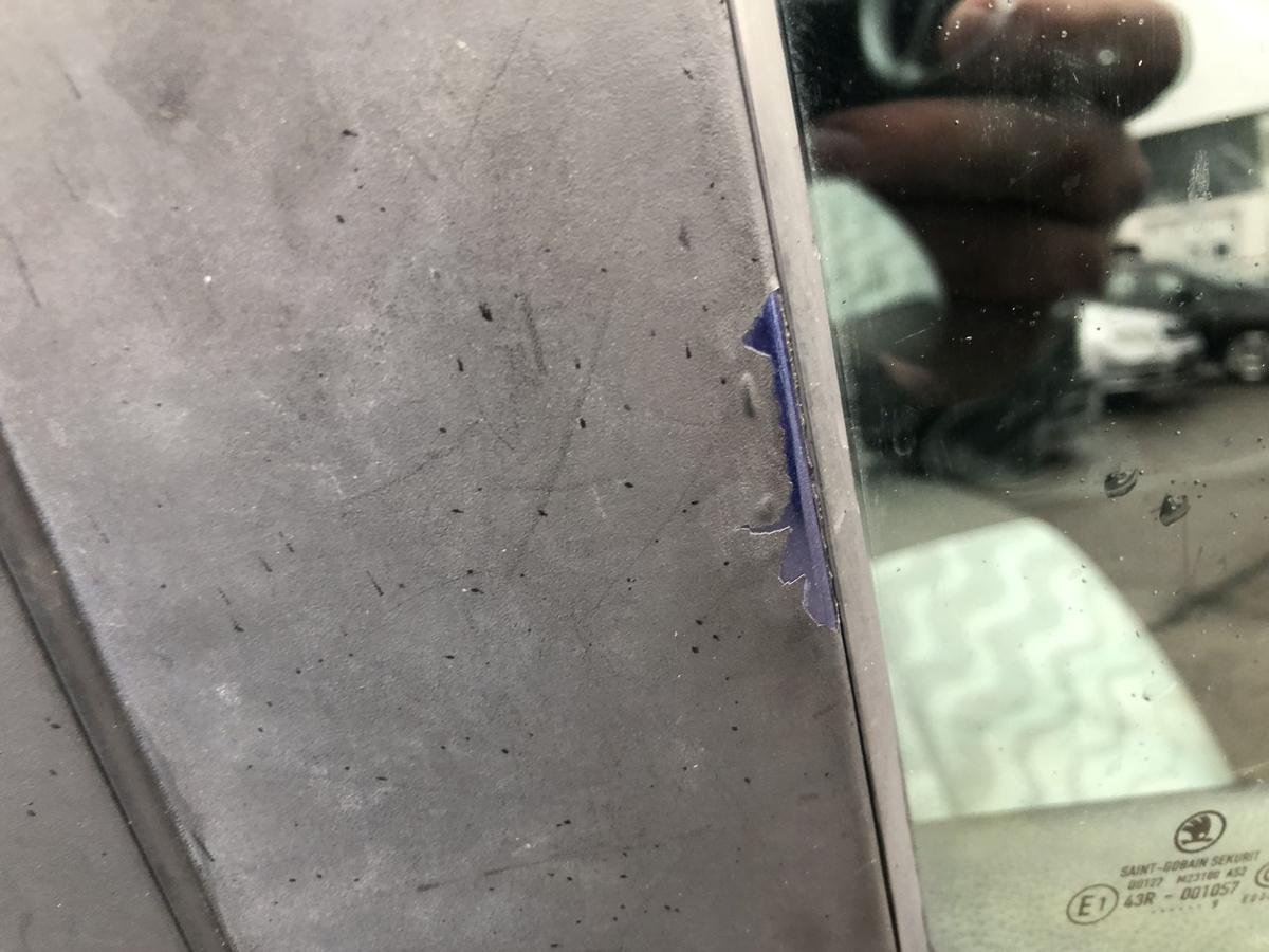 Skoda Fabia 2 Typ 5J T&uuml;r vorn rechts Beifahrert&uuml;r im Rohbau LF5Q Storm Blau