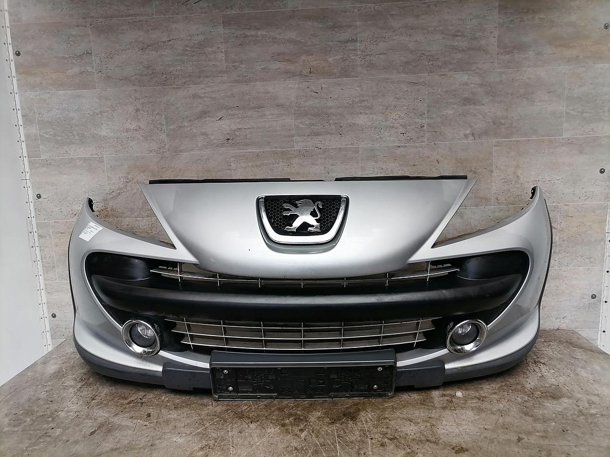 Peugeot 207 SW Stoßstange Stoßfänger vorn Nebelscheinwerfer EZR-Aluminiumgrau Escapade BJ08