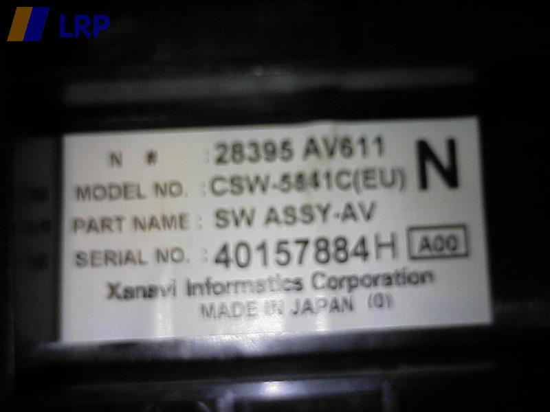 Nissan Primera P12 BJ 2004 Klimabedieteil Bedienteil Navi 28395AV611