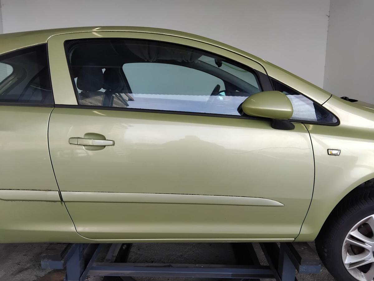 Opel Corsa D T&uuml;r vorn rechts Beifahrert&uuml;r 3-t&uuml;rig Z30E Green Tea Metallic BJ2006