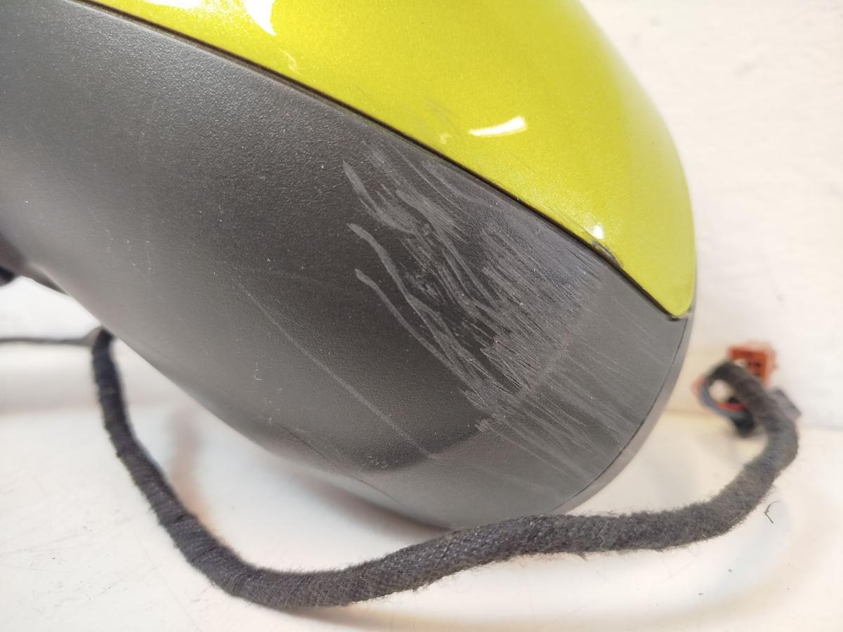 Peugeot 207 WA WC Aussenspiegel links R&uuml;ckspiegel elektrisch KAR Lacerta gelb