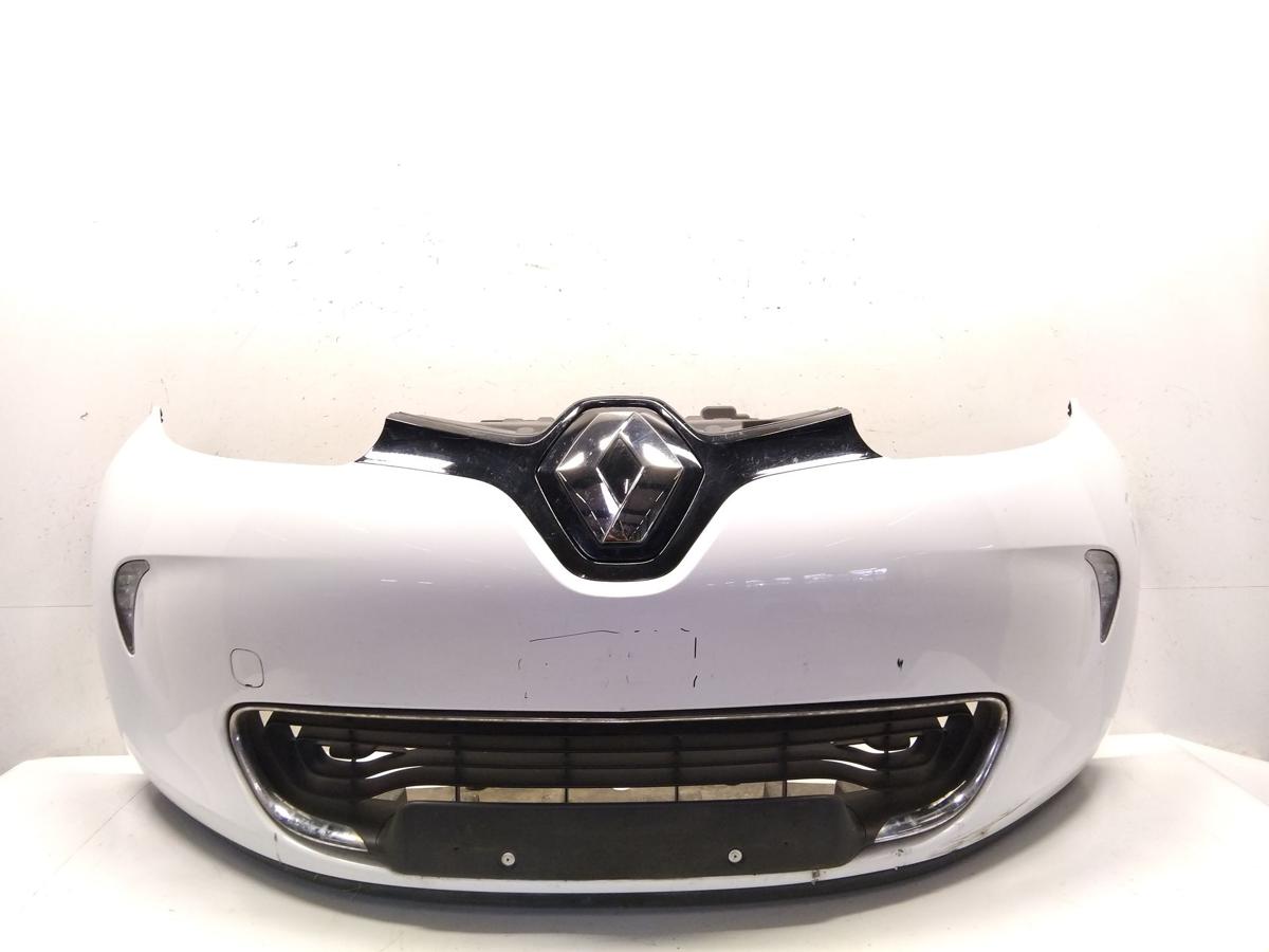 Renault Zoe orig Stossf&auml;nger Sto&szlig;stange vorn weiss DV369 Blanc Glacier BJ2016