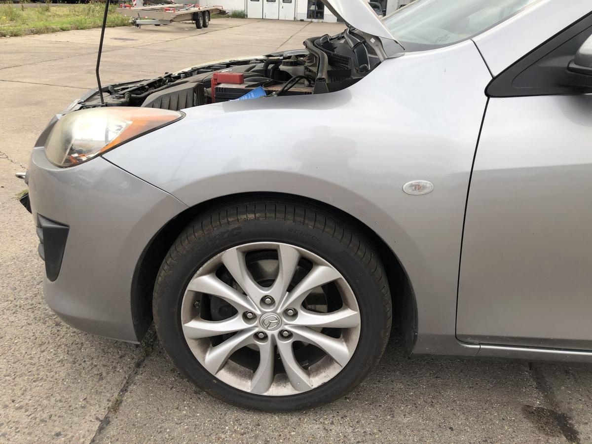Mazda 3 Typ BL Kotflügel vorn links Fahrerseite 38P Liquid Silver Met